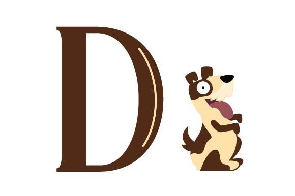 Alphabet Letter D for Crafts and School Amp