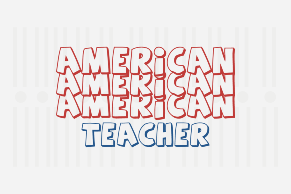 American Teacher 4th of July SVG Graphics