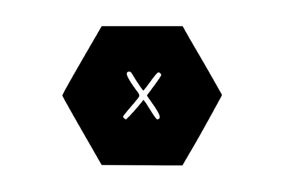Hexagon Shape with Playful Mono X: Graphics and Crafts