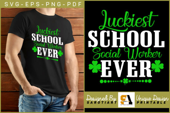 Luckiest School Social Worker Ever SVG: A Creative Design for Brand and Campaign Use