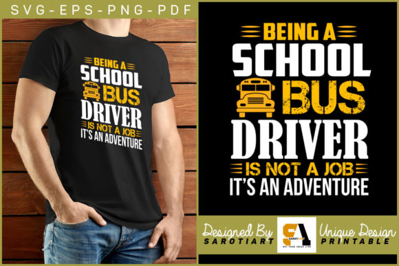 School Bus Driver Design Adventure SVG: Graphics & Crafts