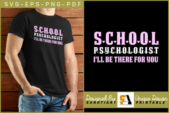 School Psychologist Design Graphic Svg