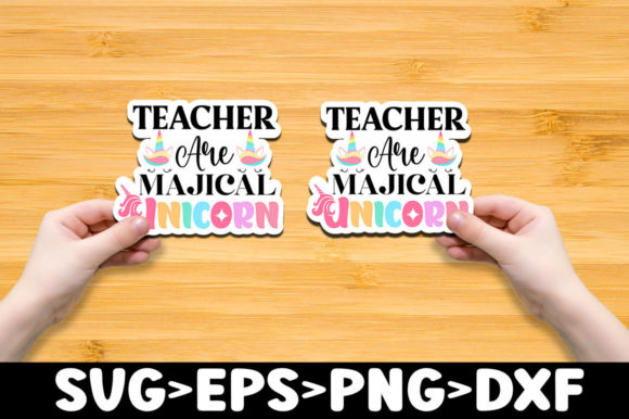 Teacher Are Magical Unicorn SVG: A Playful Graphic Design Asset for Creative Content