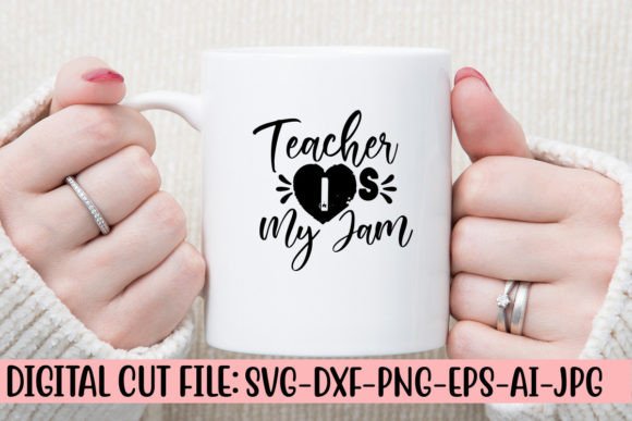 Teacher is My Jam SVG Cut File Review