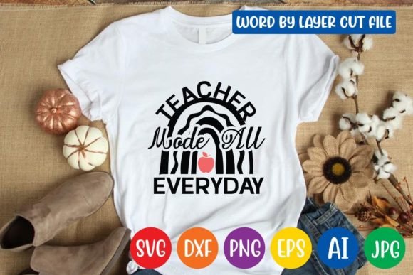 Teacher Mode SVG Design for Graphics and Crafts
