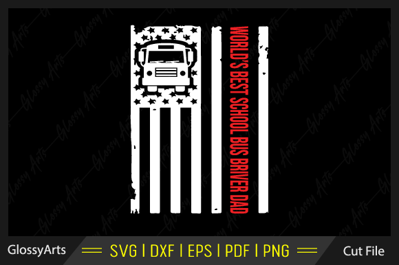 World’s Best School Bus Driver Dad SVG: A Graphic Design Asset for Creative Content